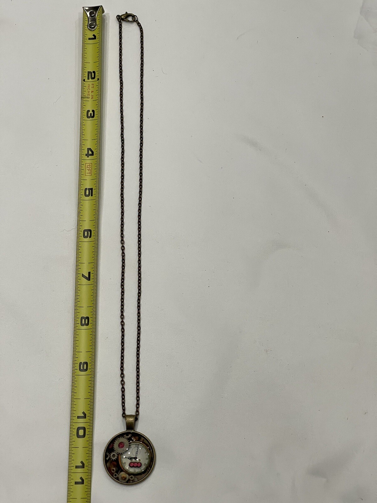 Steampunk Style Clock Necklace