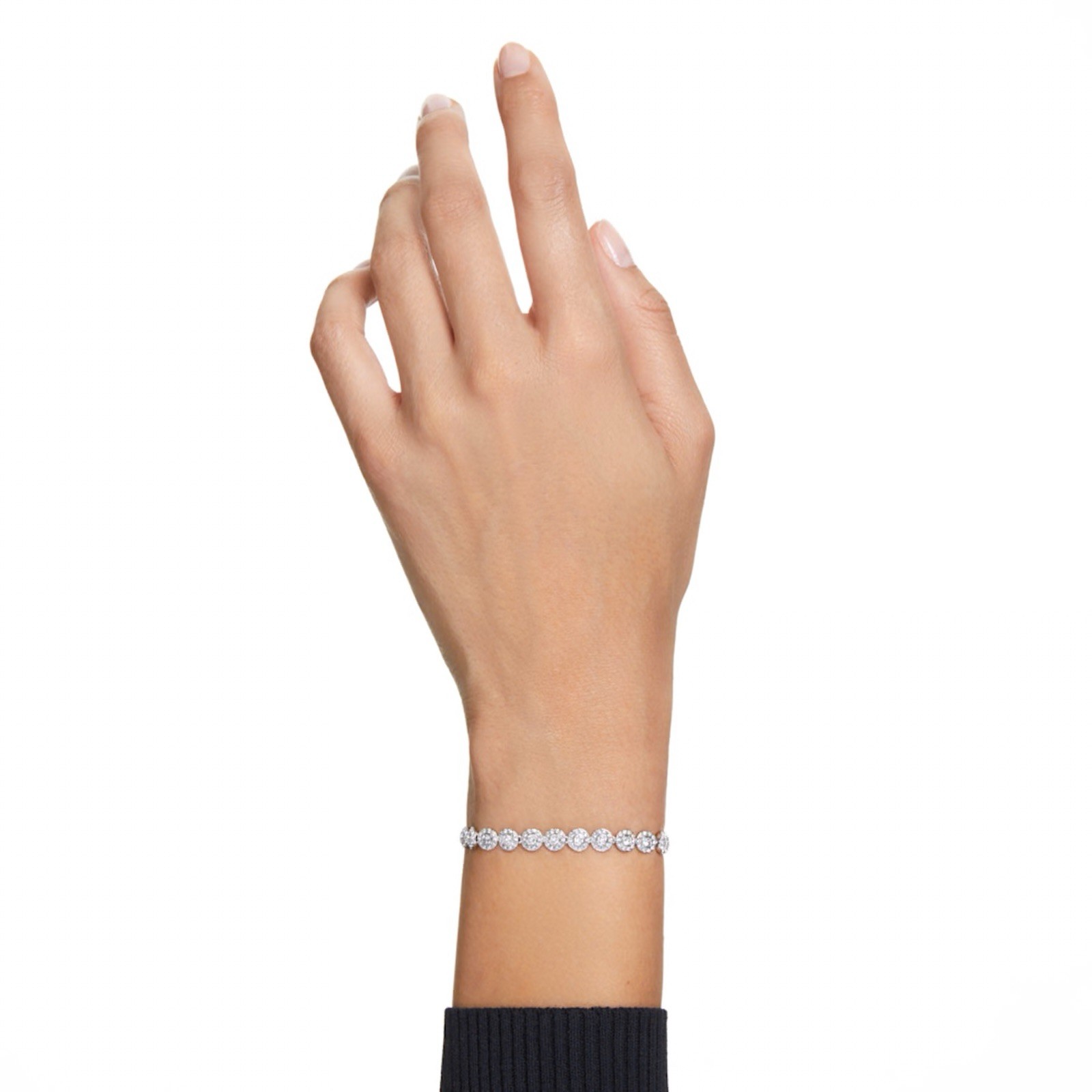 Swarovski Women’s Bracelet Angelic Clear Crystal Pave Rhodium Plated 5071173