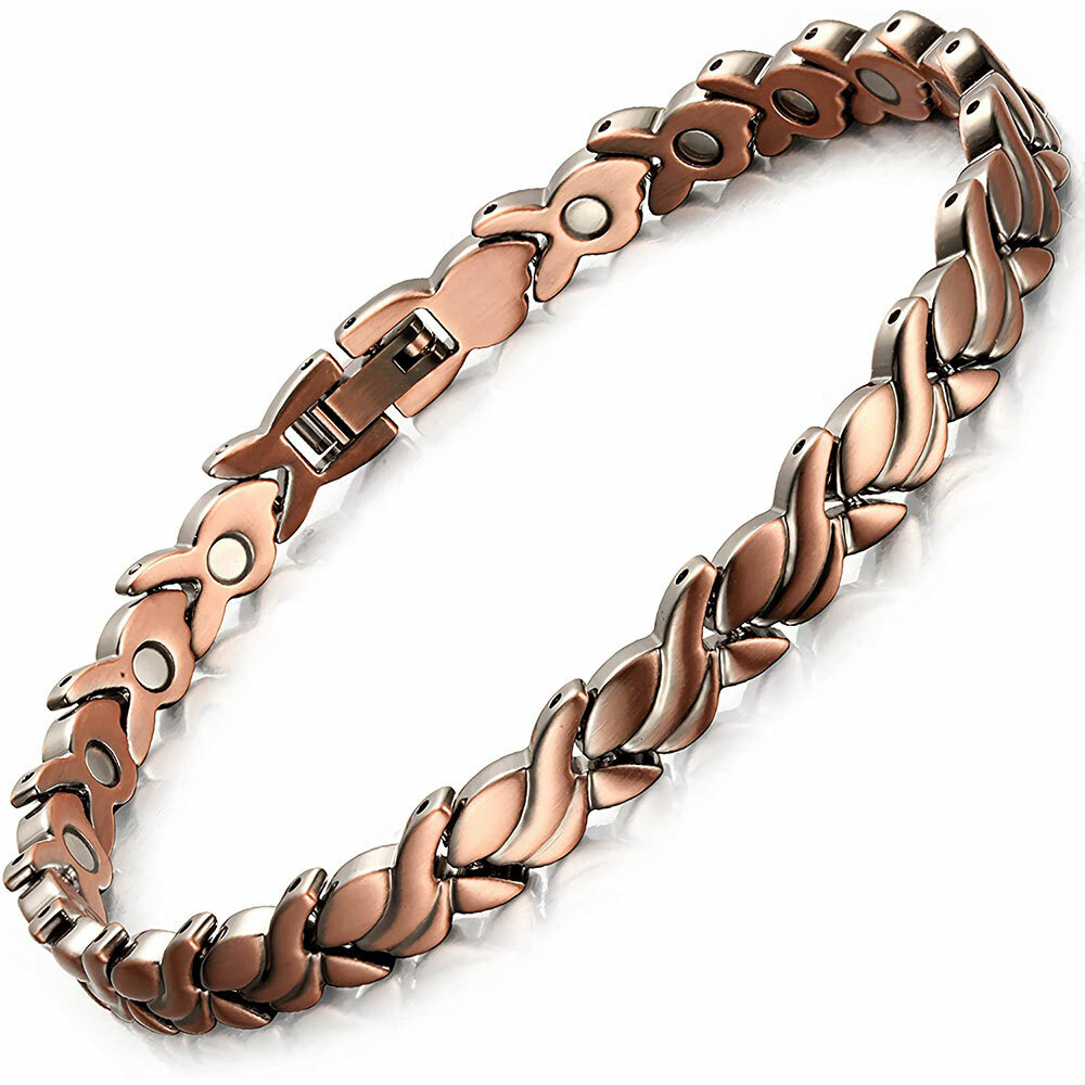 Adjustable Magnetic Therapy Bracelet Arthritis Pain Relief Copper Bangle Womens