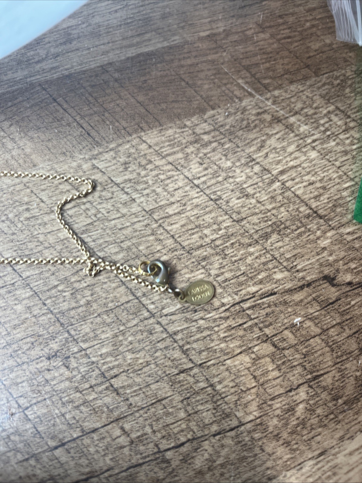 Gold Larissa Lauren Triangle Pendant Necklace