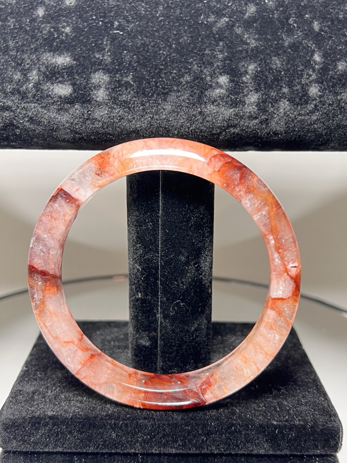 Fire Quartz Bangle Inner Diameter Size 60m -See Description & Pics For More Info