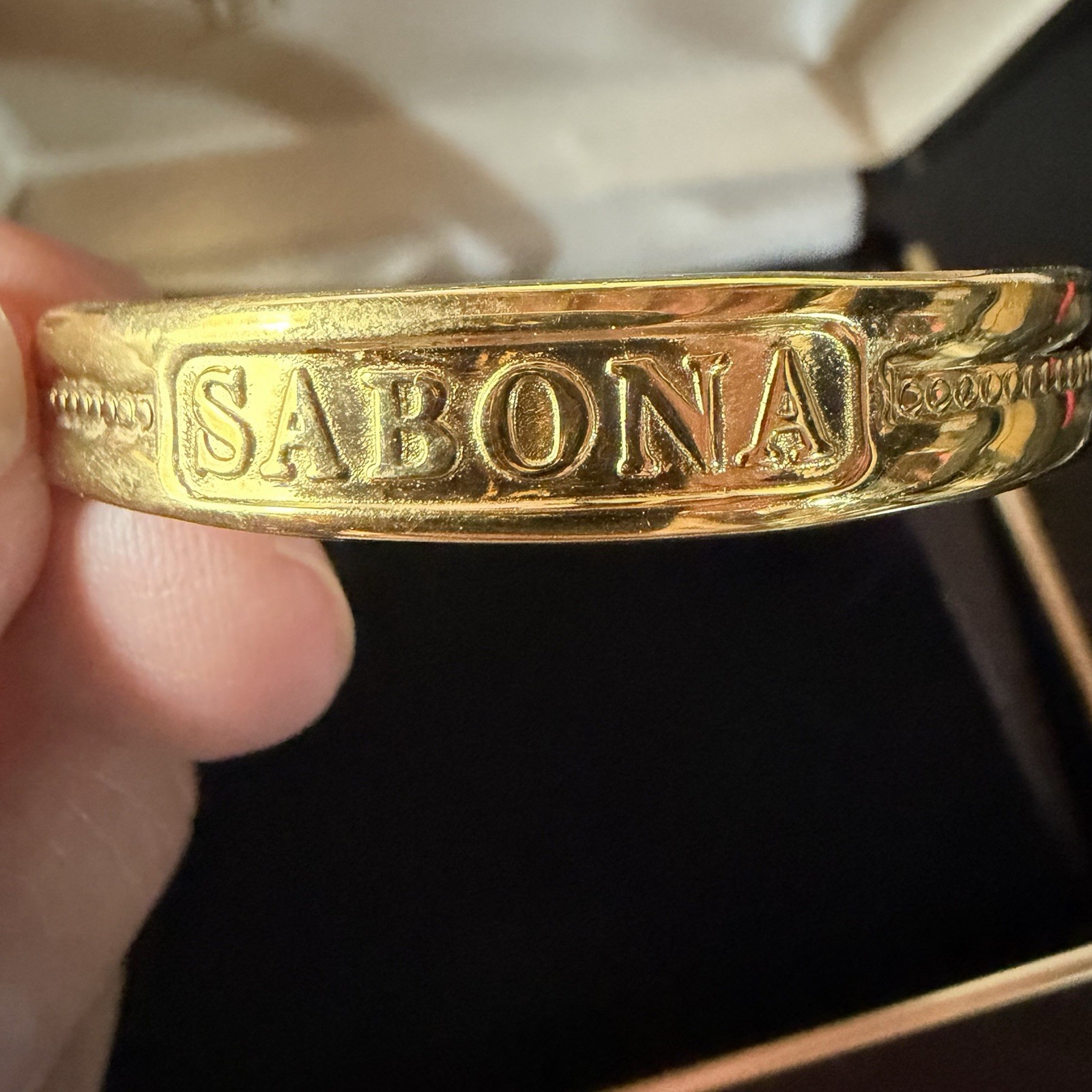 Men’s Vintage Sabona London Copper Gold Tone Layered Cuff Bracelet USA Made