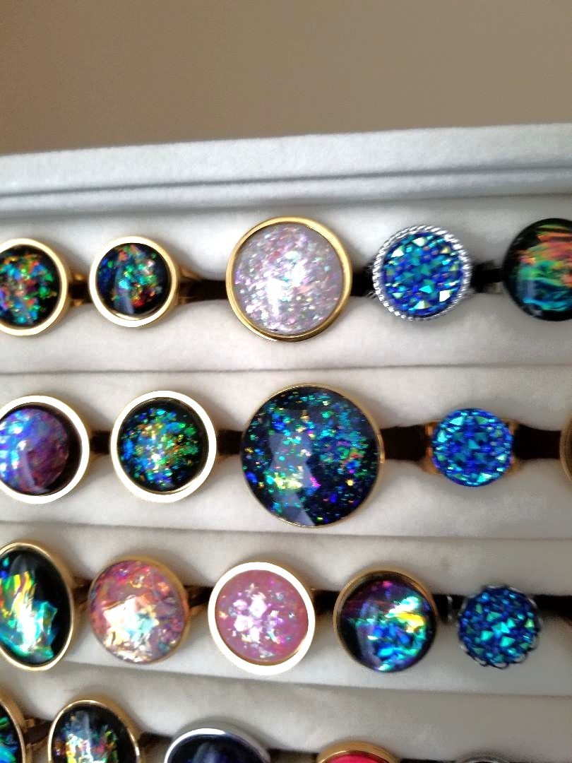 30 Ring Box – NEW Wholesale Rings in All Stainless-Steel with Adjustable Bands