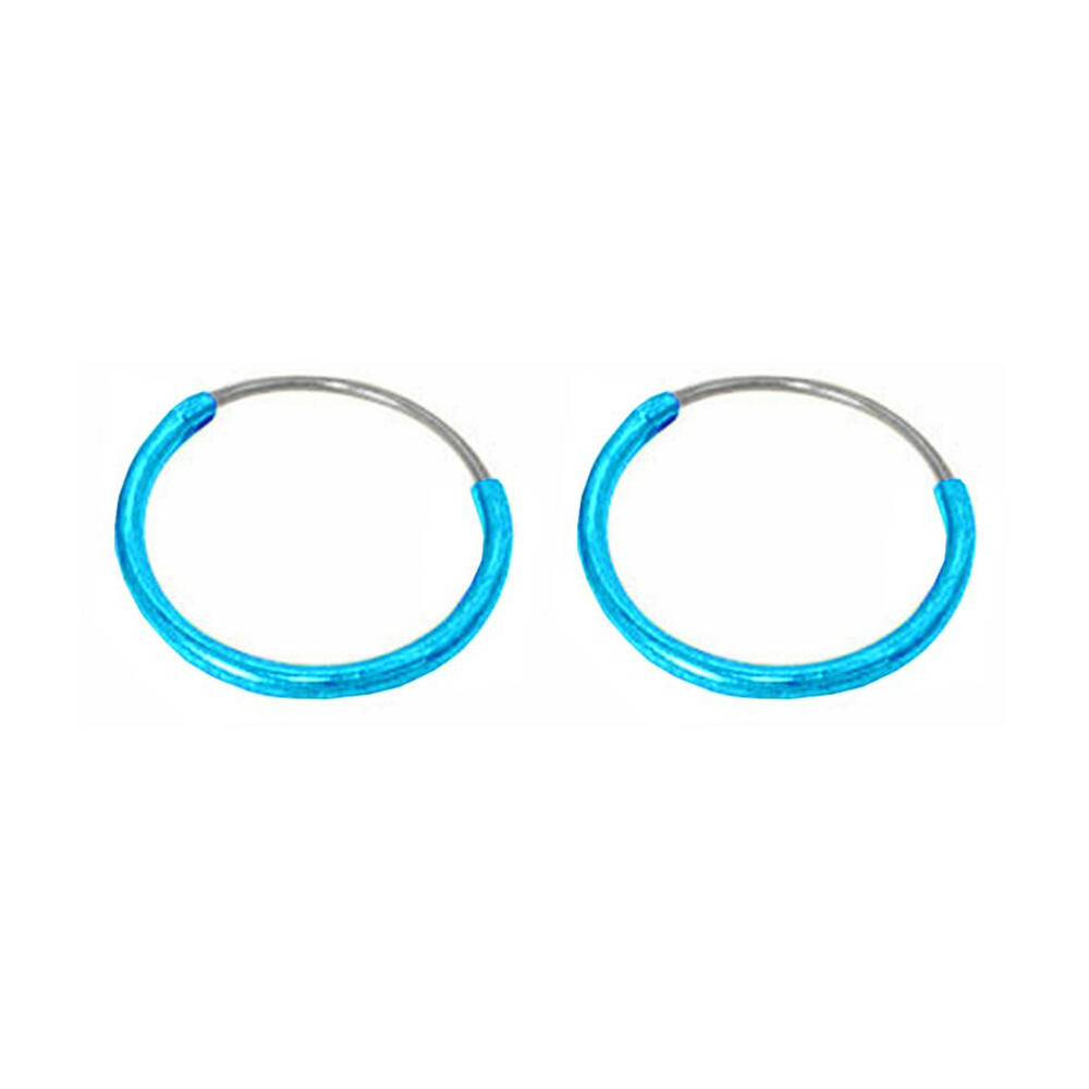 Sterling Silver Hoop Earrings 8mm, 10mm, 12mm Sold in pairs