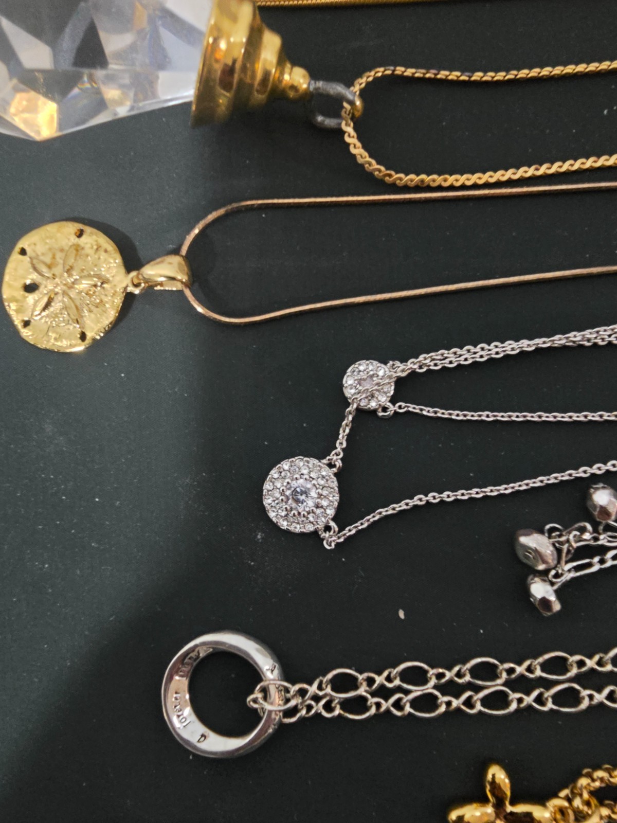 Lot of (14) Necklaces Mixed Metals/Materials (925,avon,monet)