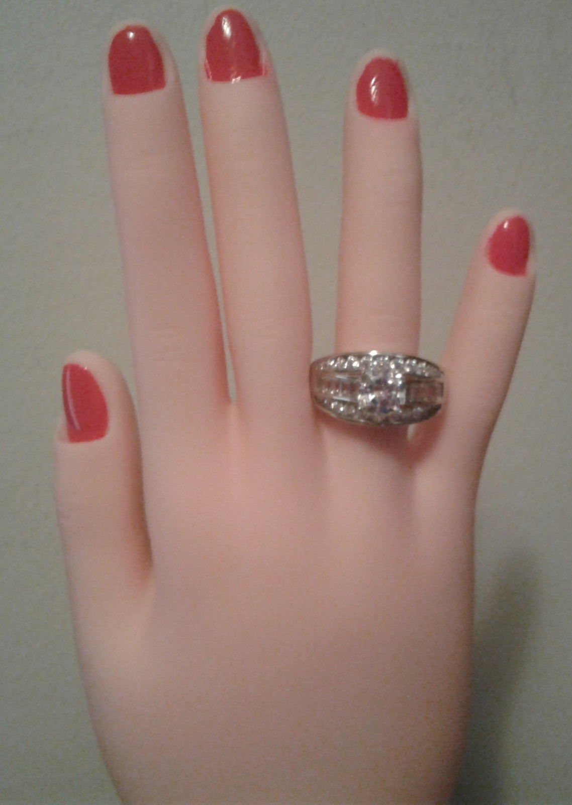 DOB255 Square Cushion, Baguette & Round Bella Luce CZ Ring 3.36ctw. Size 10