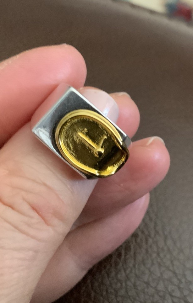 Museum Salvador Dali Sz 7 Melting Clock Ring Gold Surreal Silver Statement Boho