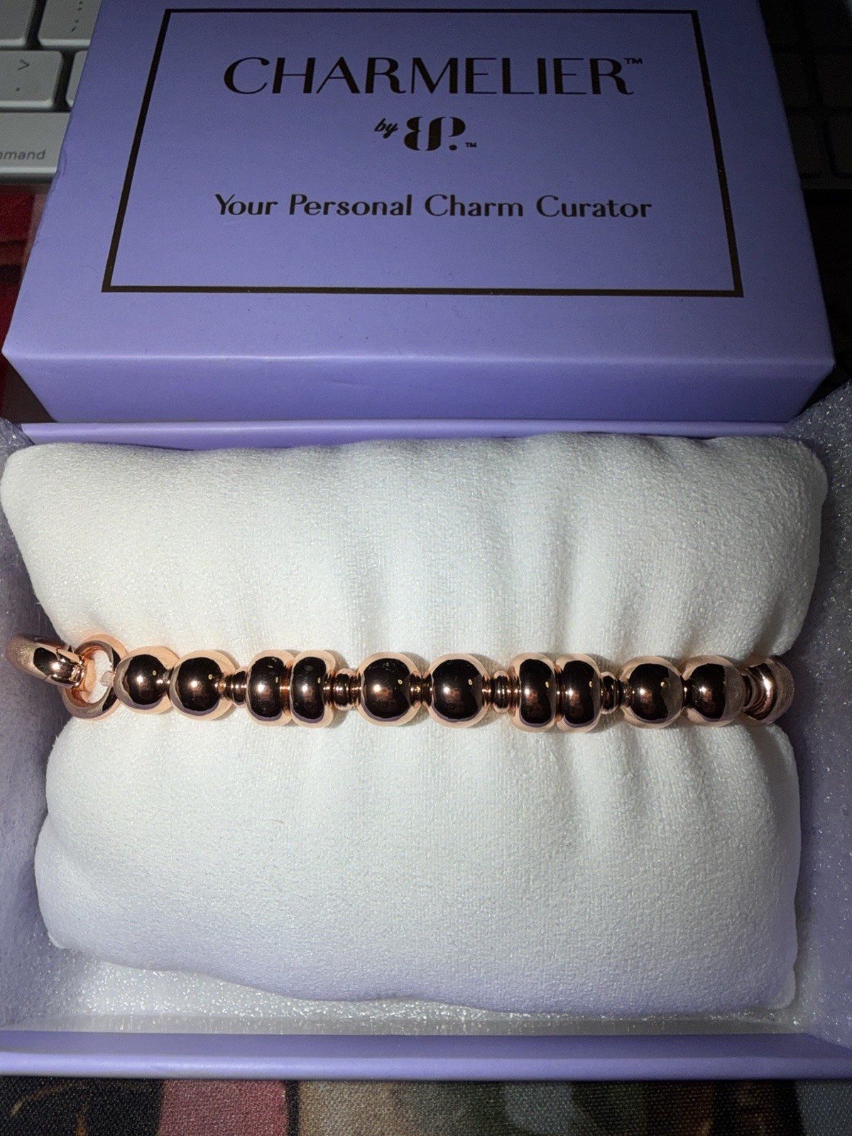 Bomb Party Charmelier Charm Bracelet “Humming With Happiness” Joy, Flower