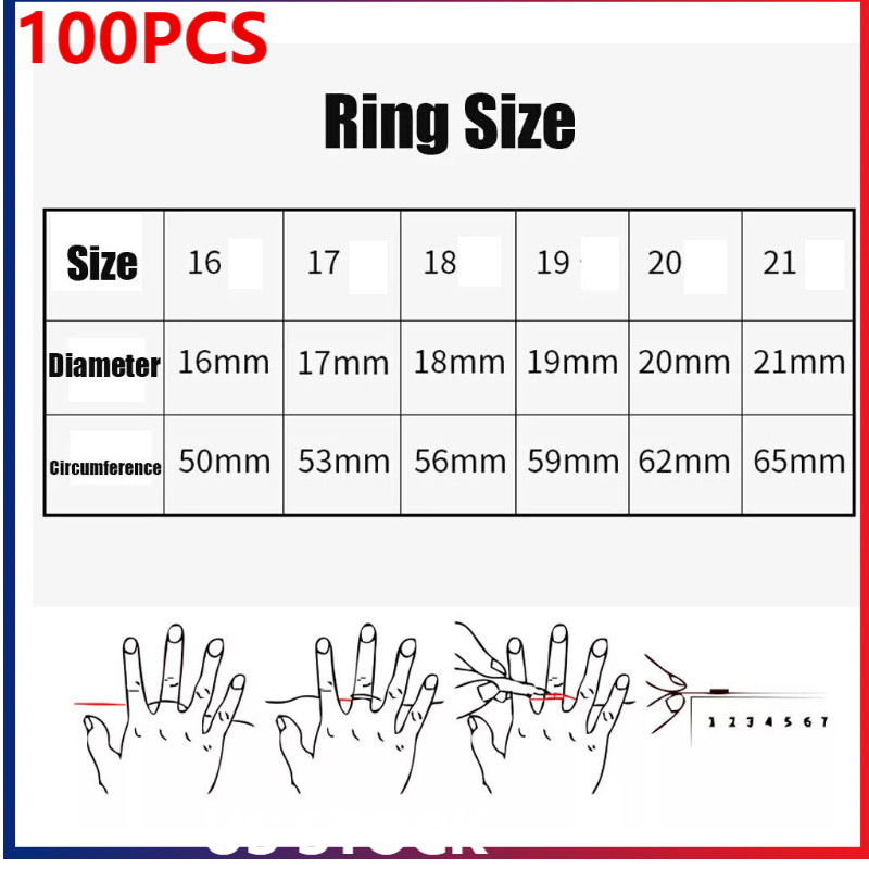 100PCS Stainless Steel Rings Bulk Lot Fashion Jewelry Men’s Wholesale Mixed Ring