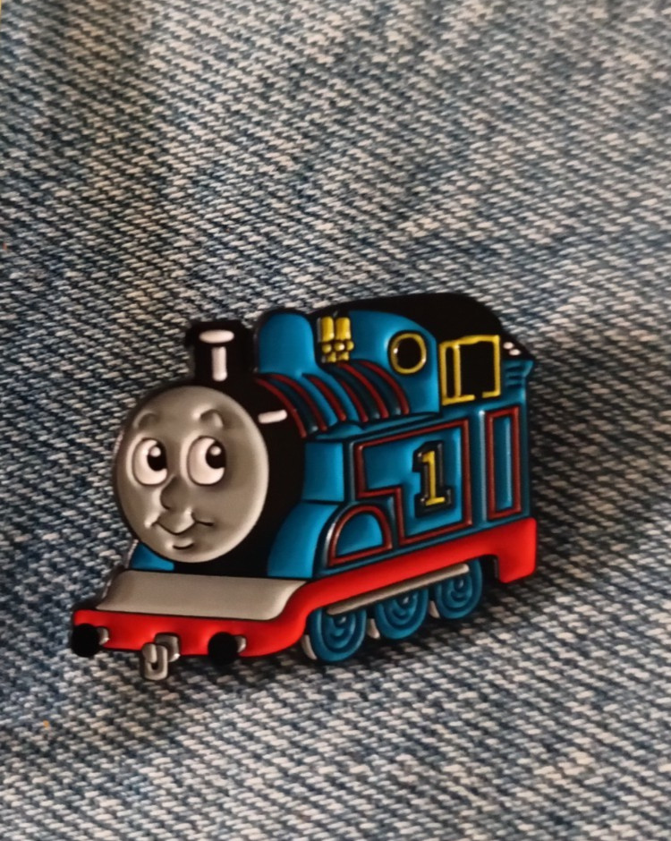 THOMAS THE TRAIN-ENAMEL PIN-UNBRANDED-SHIP ALL THE PINS THAT YOU BUY FOR $4.99