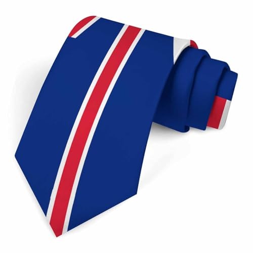Men’s Novelty Tie Black Neckties for Men Business 8cm United Kingdom Flag