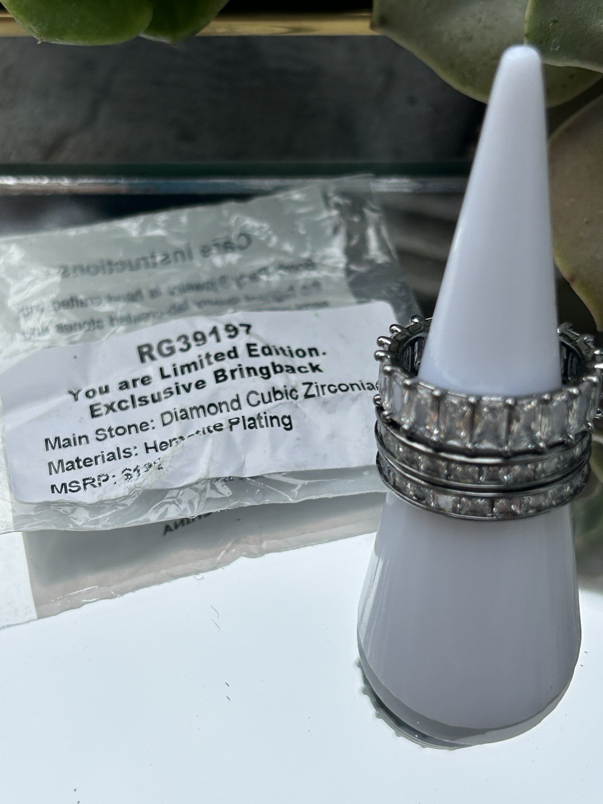 Bomb Party Ring💍Size 7 RG39197 “You Are Limited Edition” 🤍 Exclusive Bringback