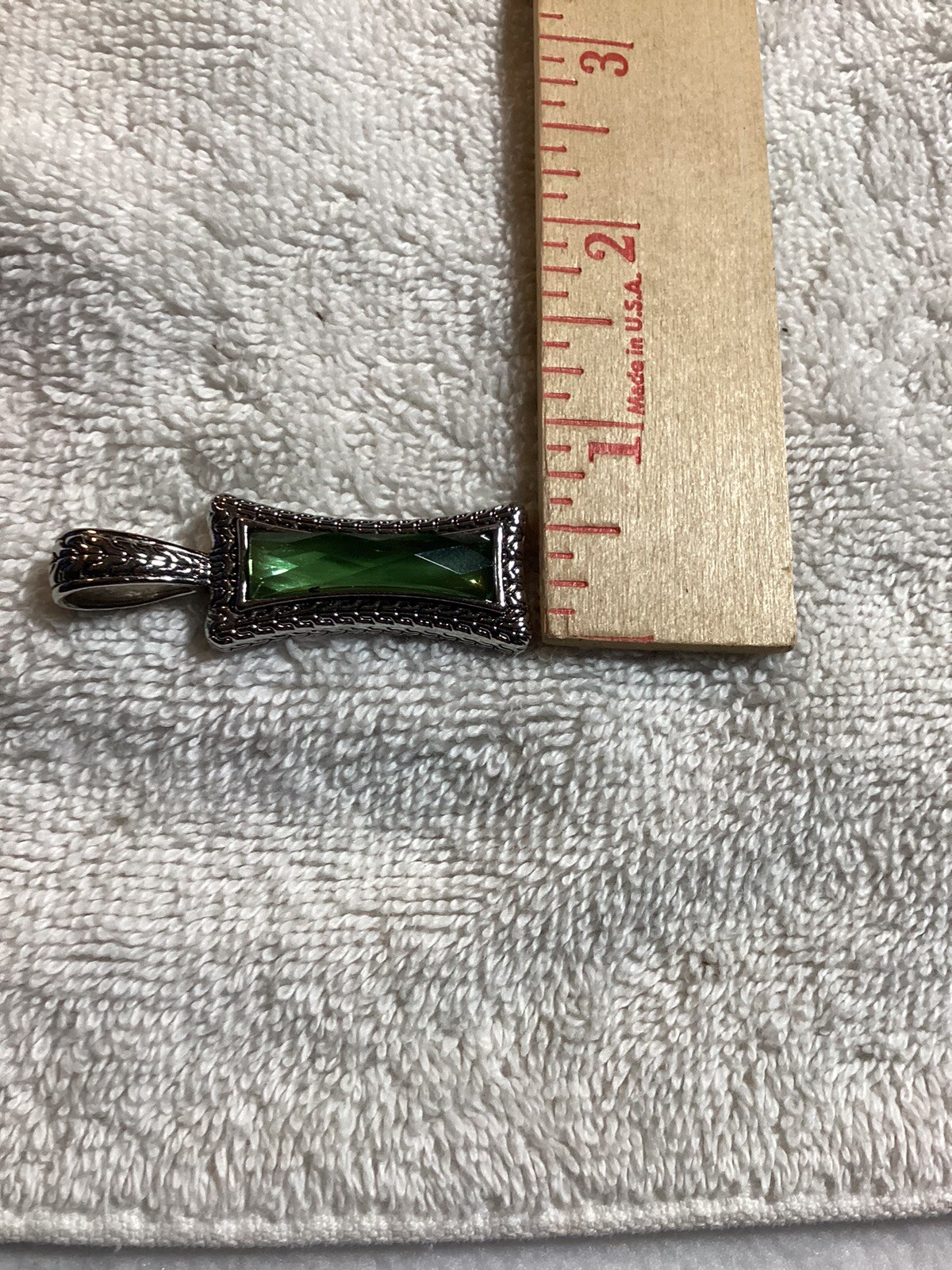 Leah Sophia pendant silver and green