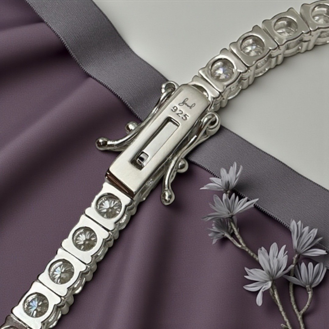 GRA Certified Moissanite Tennis Chain & Bracelet | 925 Sterling Silver Unisex