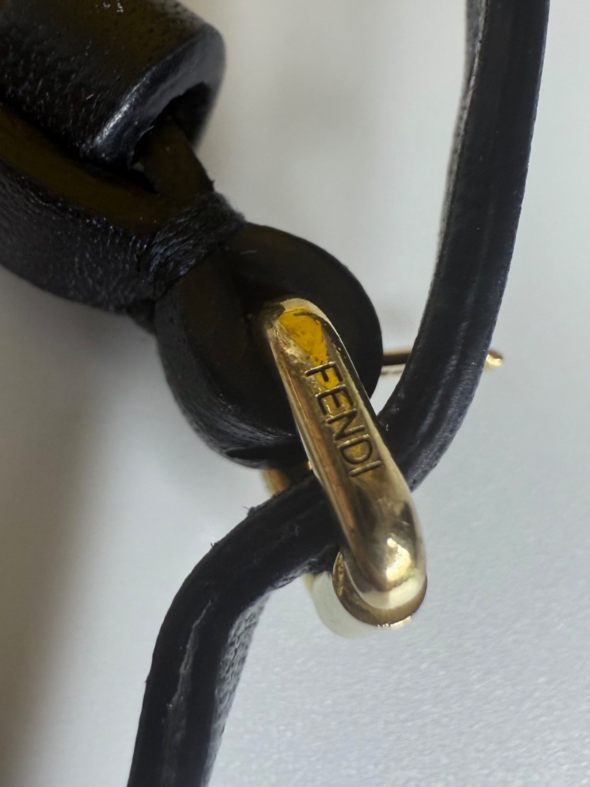 FENDI Leather Black Men’s and Brown Bracelets. 16″ Both.