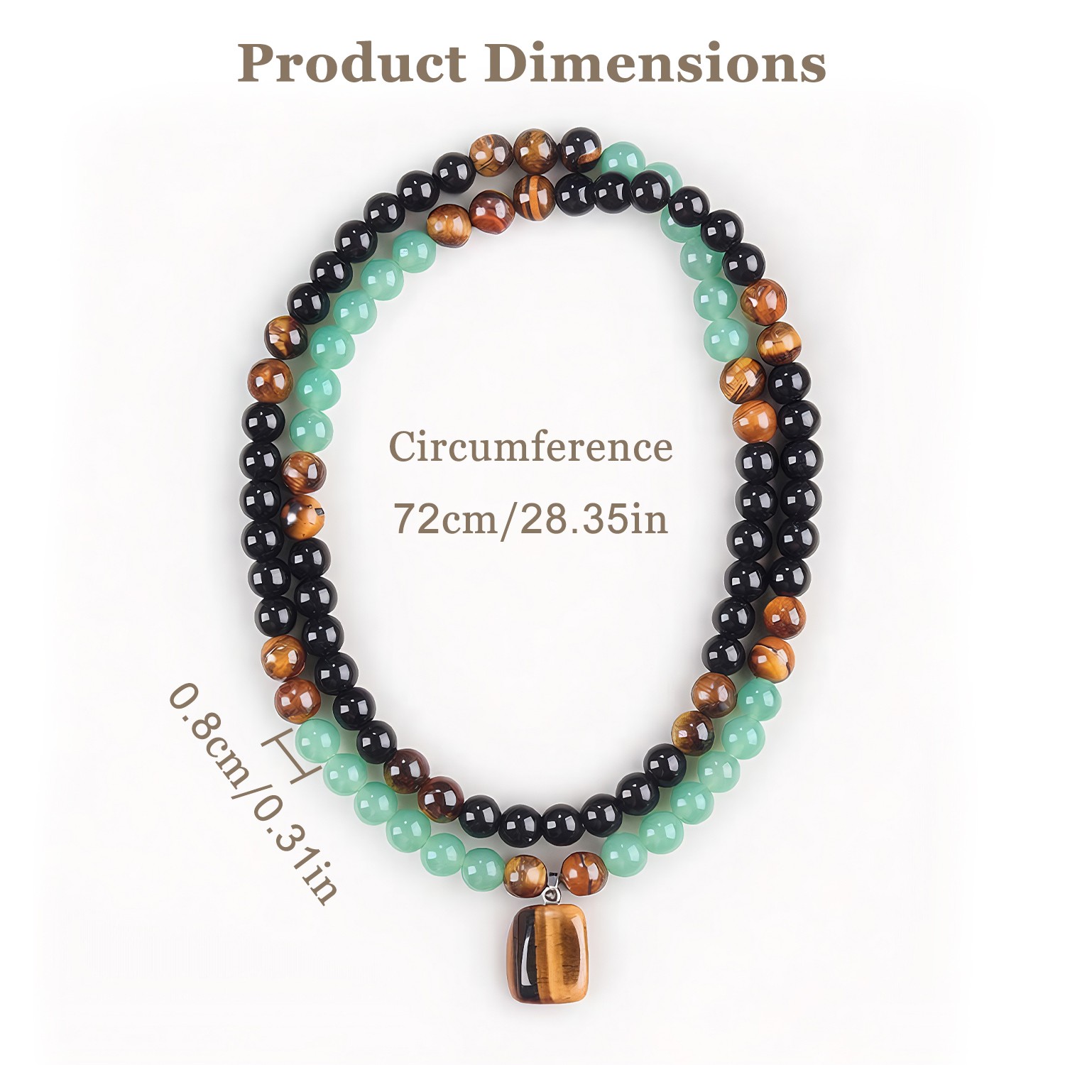 Money Attraction Necklace & Tiger Eye Pendant Healing Crystal Stone Jewelry Gift