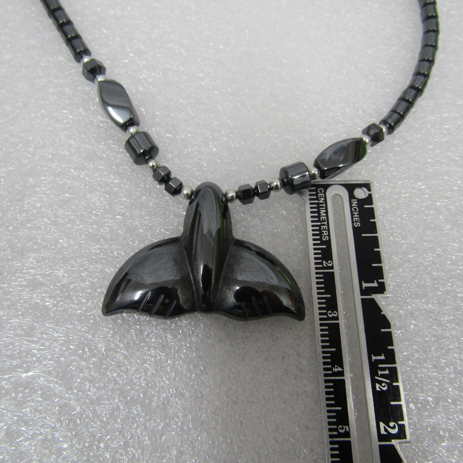 Women’s Jewelry Black Necklace Hematite Beads None Magnetic