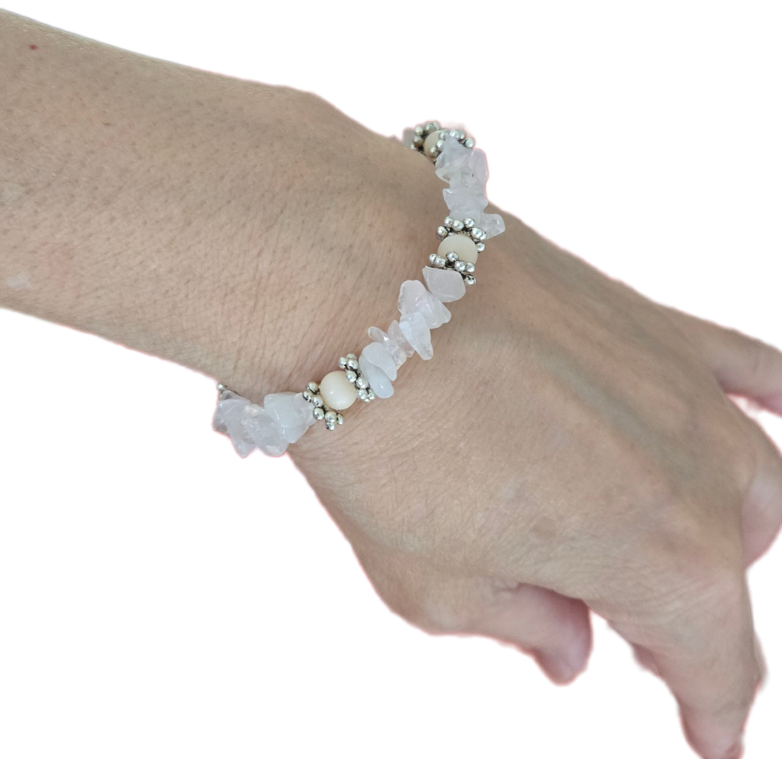 Wholesale Bracelets Lot of 12 Blue Silver tone Beaded Toggle Bracelet no stretch