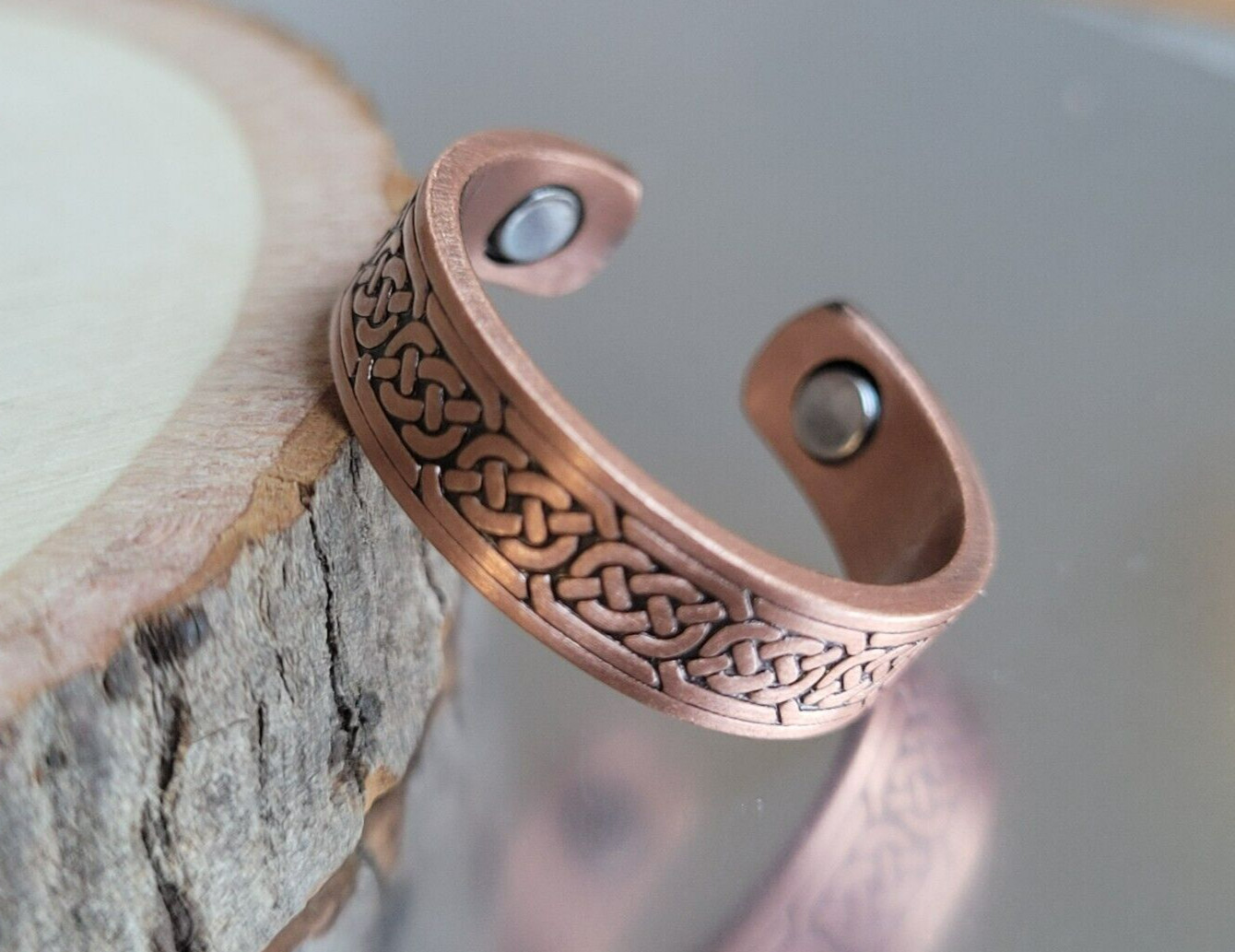Pure Copper Magnetic Ring – Arthritis Adjustable Ring Celtic Knots