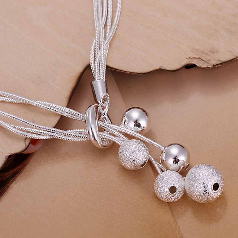 Unisex Women 925 Sterling Silver Beads Bracelet Size 8 Inches 2.4MM Lobster L12