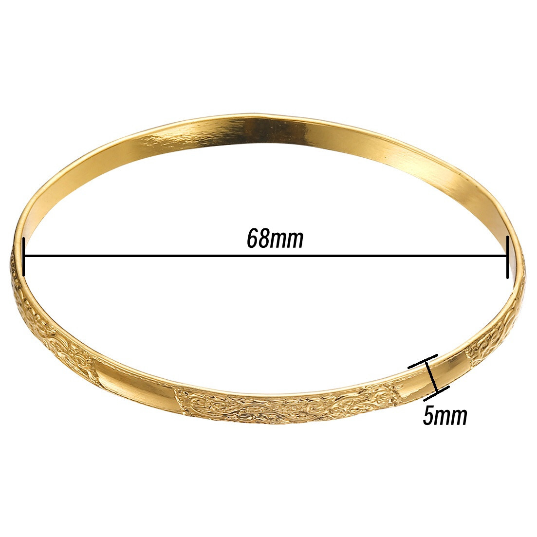 12pc/Set Women’s Tri-Color Gold Silver Rose Gold Stainless Steel Bangle Bracelet