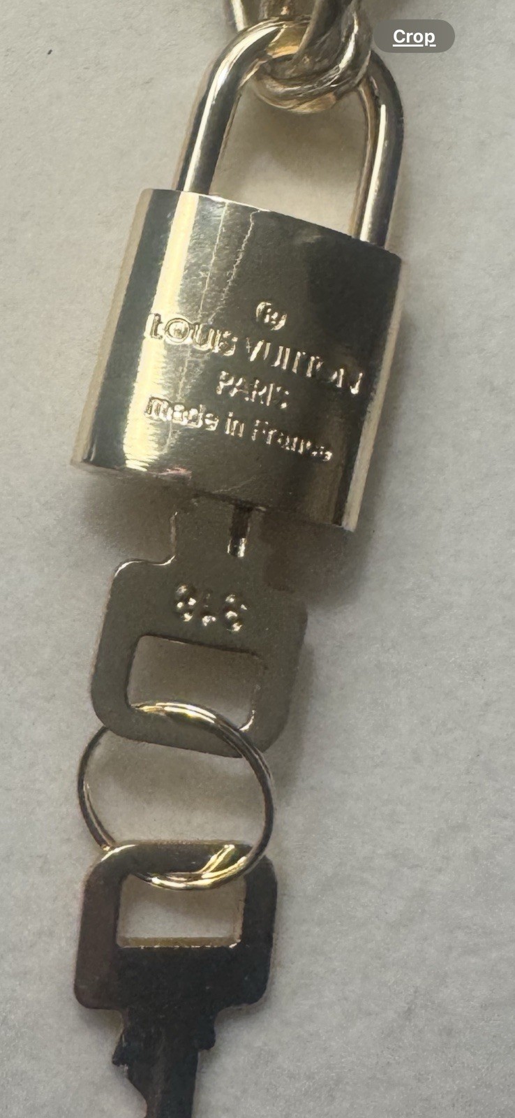 Authentic Louis Vuitton Lock & Key with Unbranded Gold Plated Chain Necklace