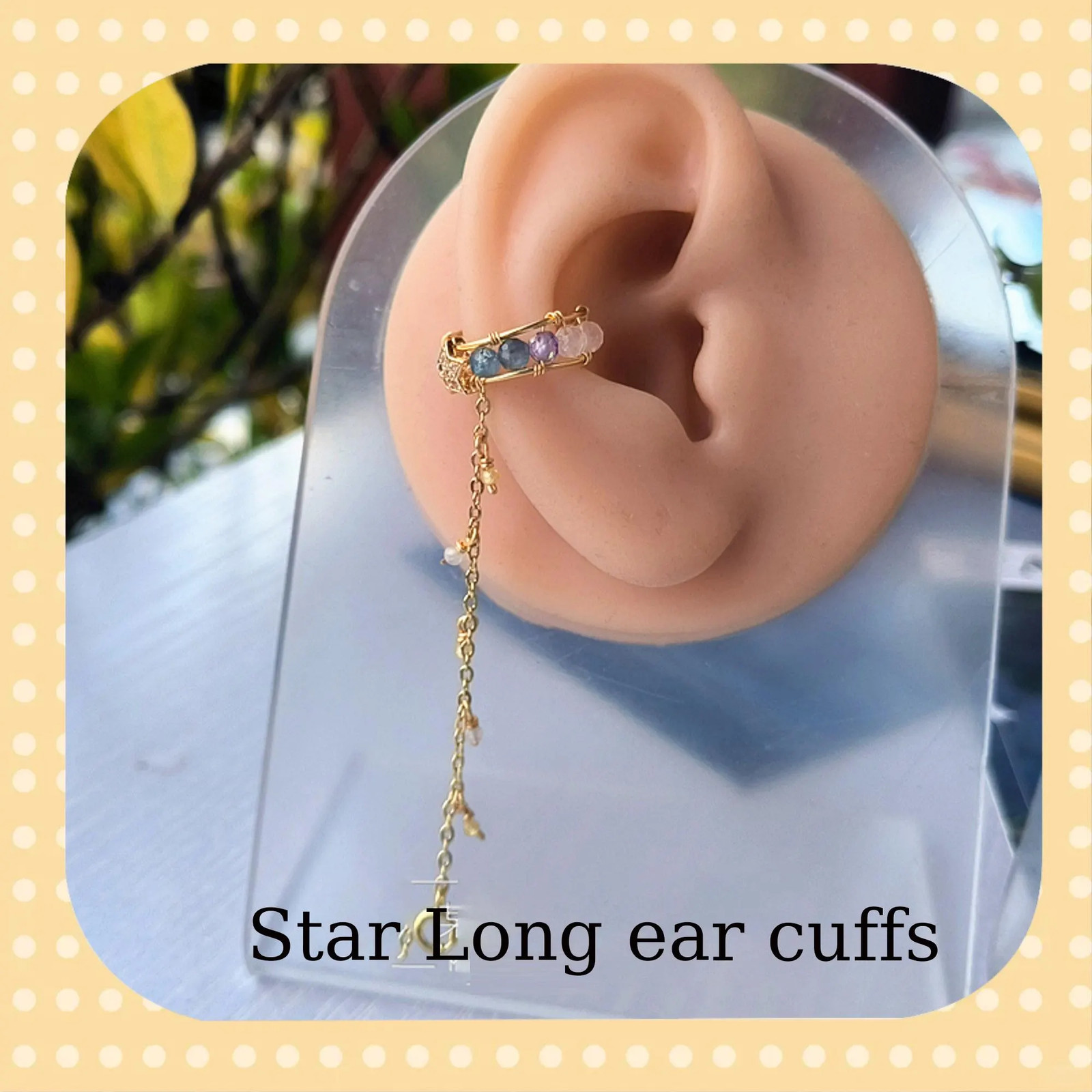 Love and Space Fan-Made Merchandise, Xavier Ear Bone Clip, Star Tassel Earrings,