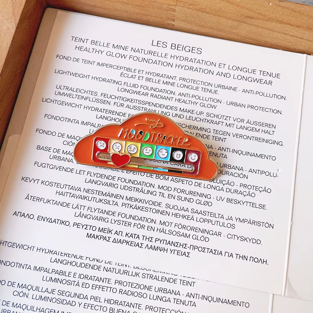 My Social Battery Slider Enamel Pin Interactive Mood Expression Brooch Badge