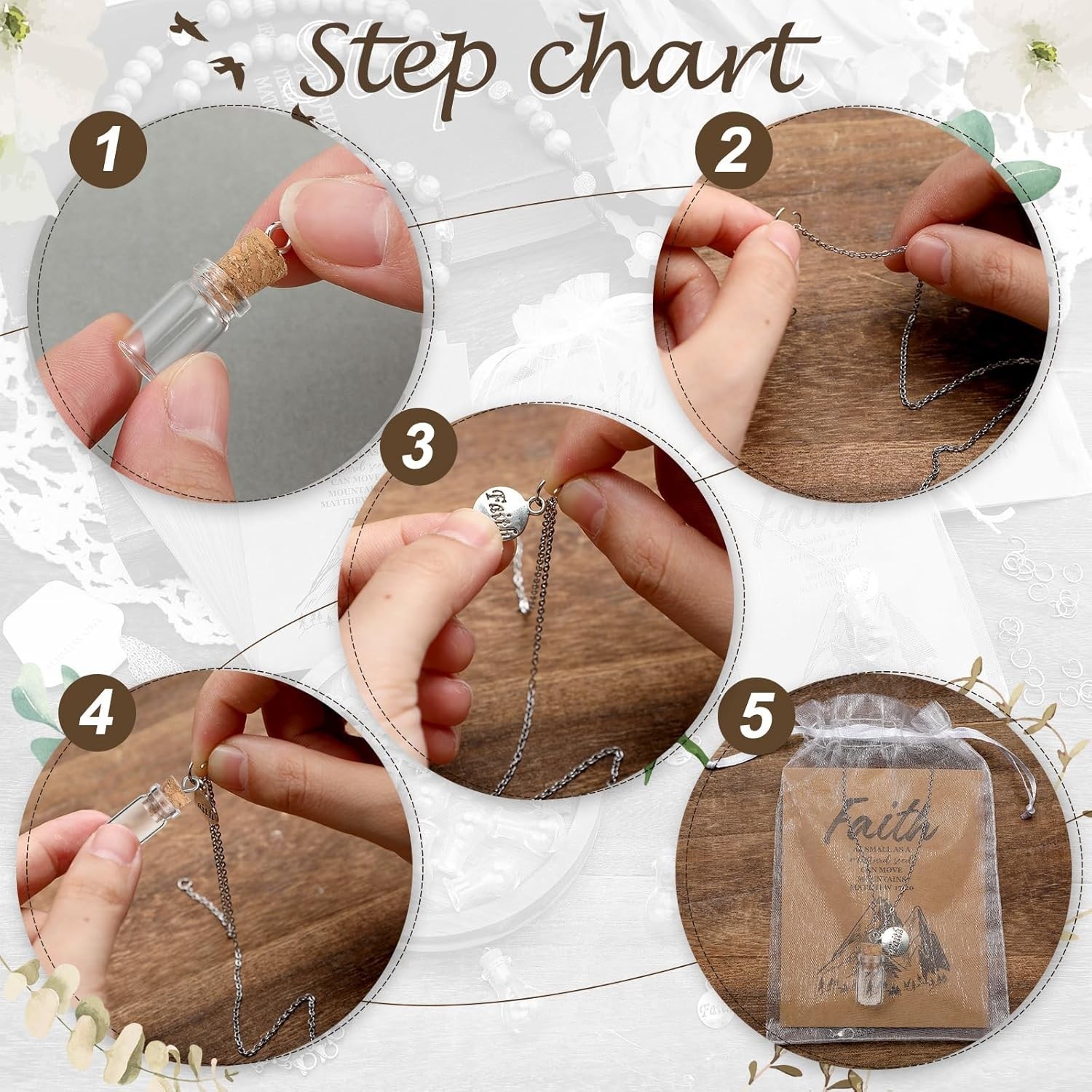 Classic 30-Piece Mustard Seed Necklace Set – Faith Inspired Gifts for Adults