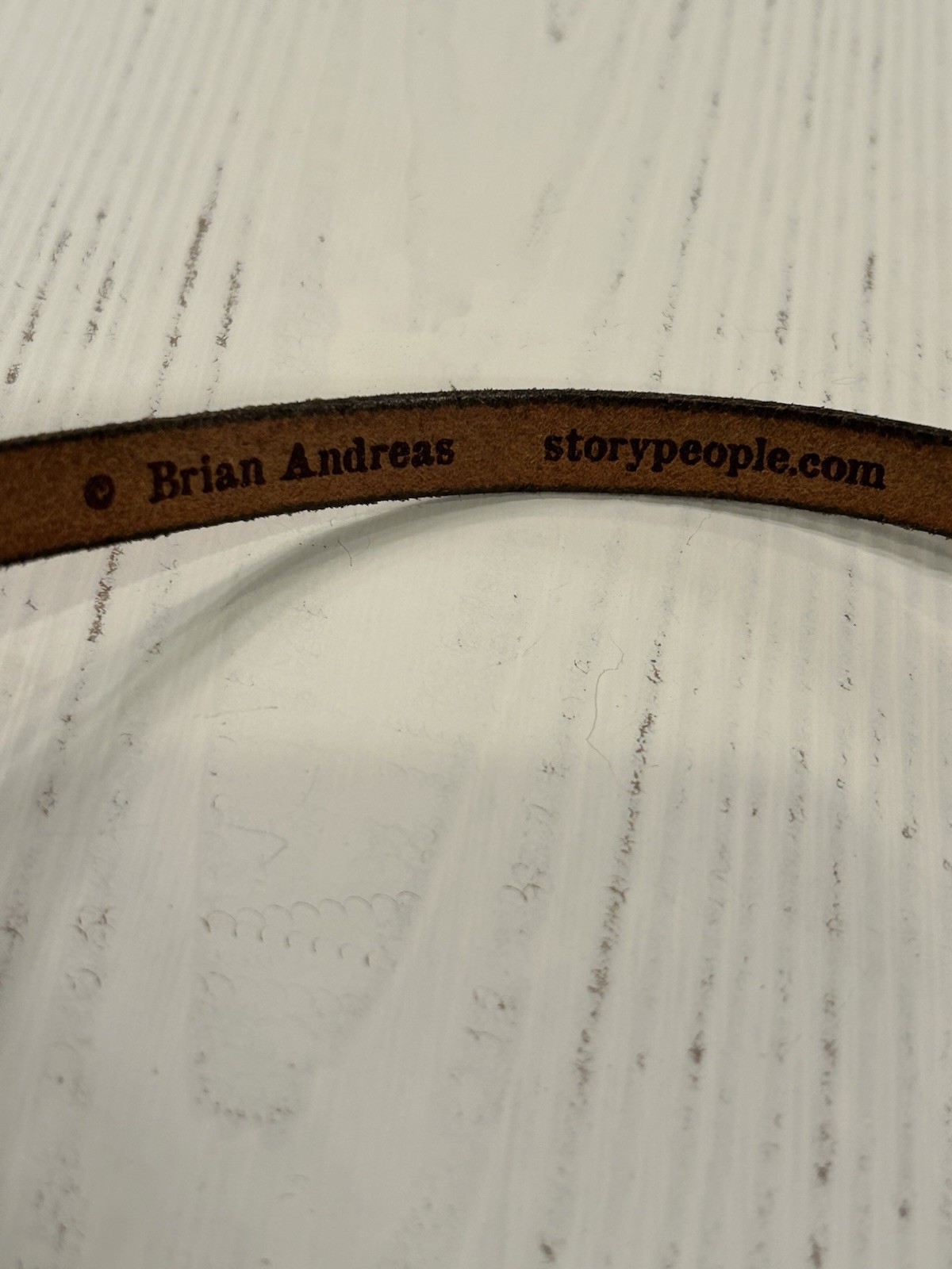 Brian Andreas Story People Say Yes Wrist Wrap Buckle Closure Leather Bracelet