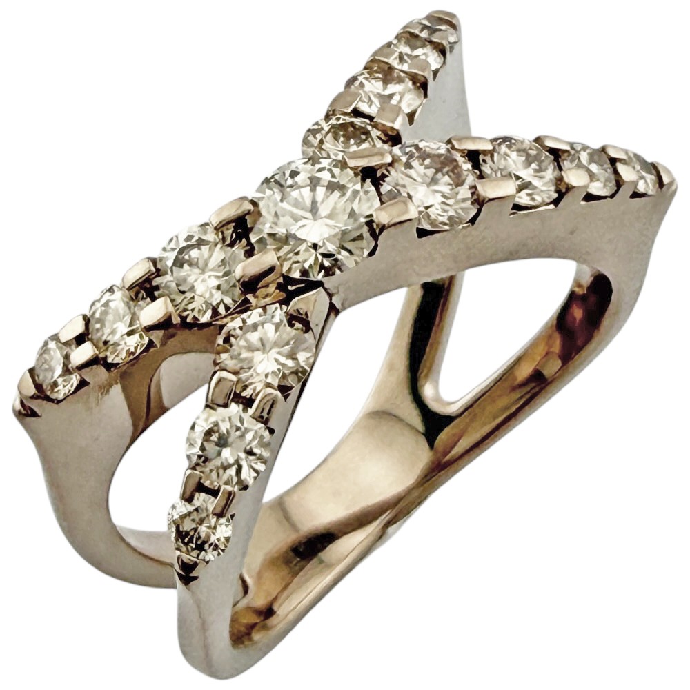 KASHIKEY Ring 12.0 EU12.0 K18 Gold diamond 1.00ct Brown Gold Brown Diamond used