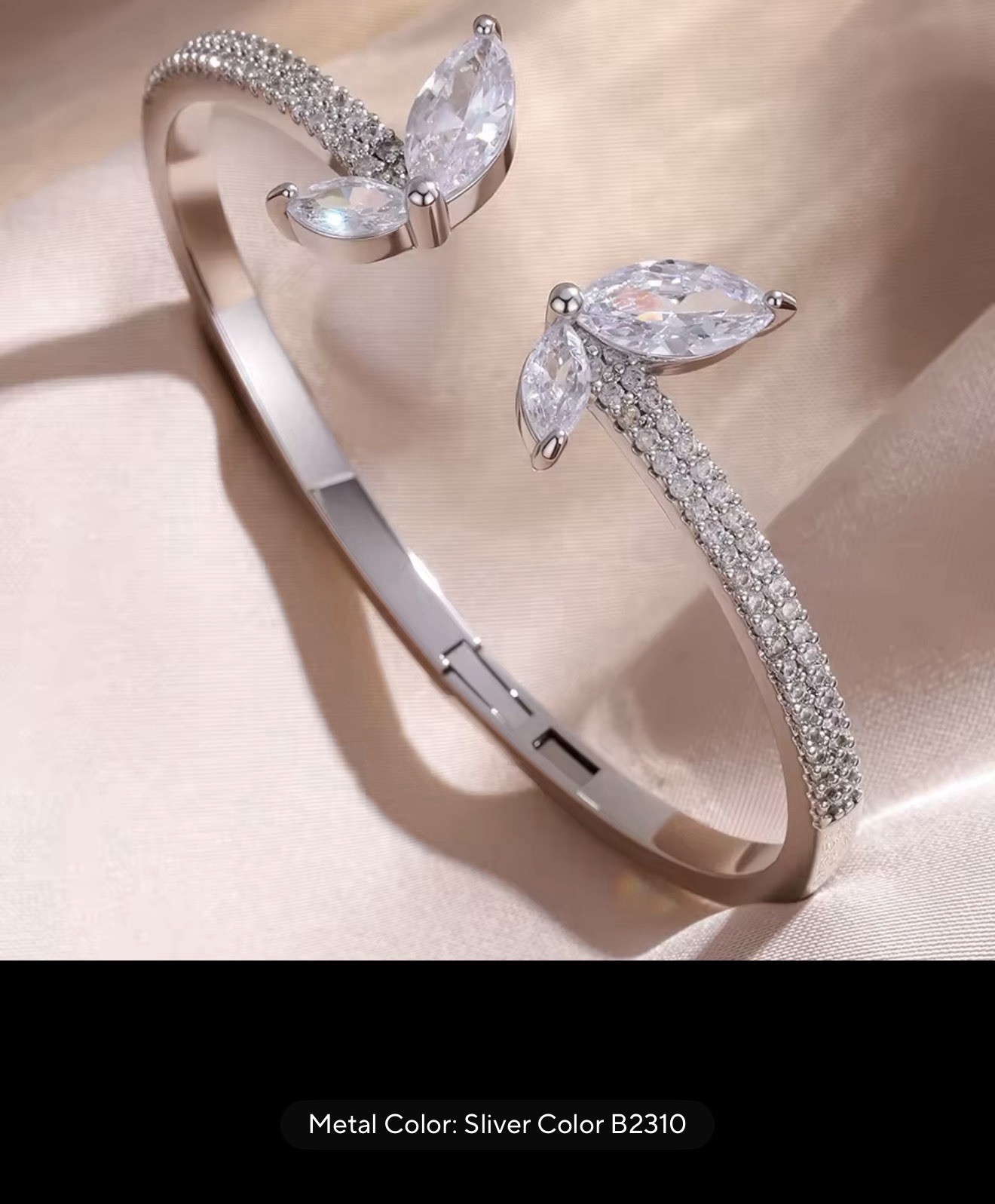 Luxury Geometry Colors, Gold/Silver Cuff Bangles For Women Fashion