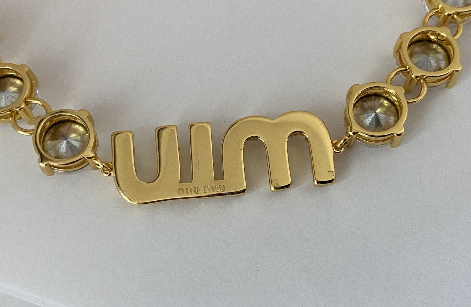 Miu Miu Authentic Rare Find Crystal Chocker Necklace