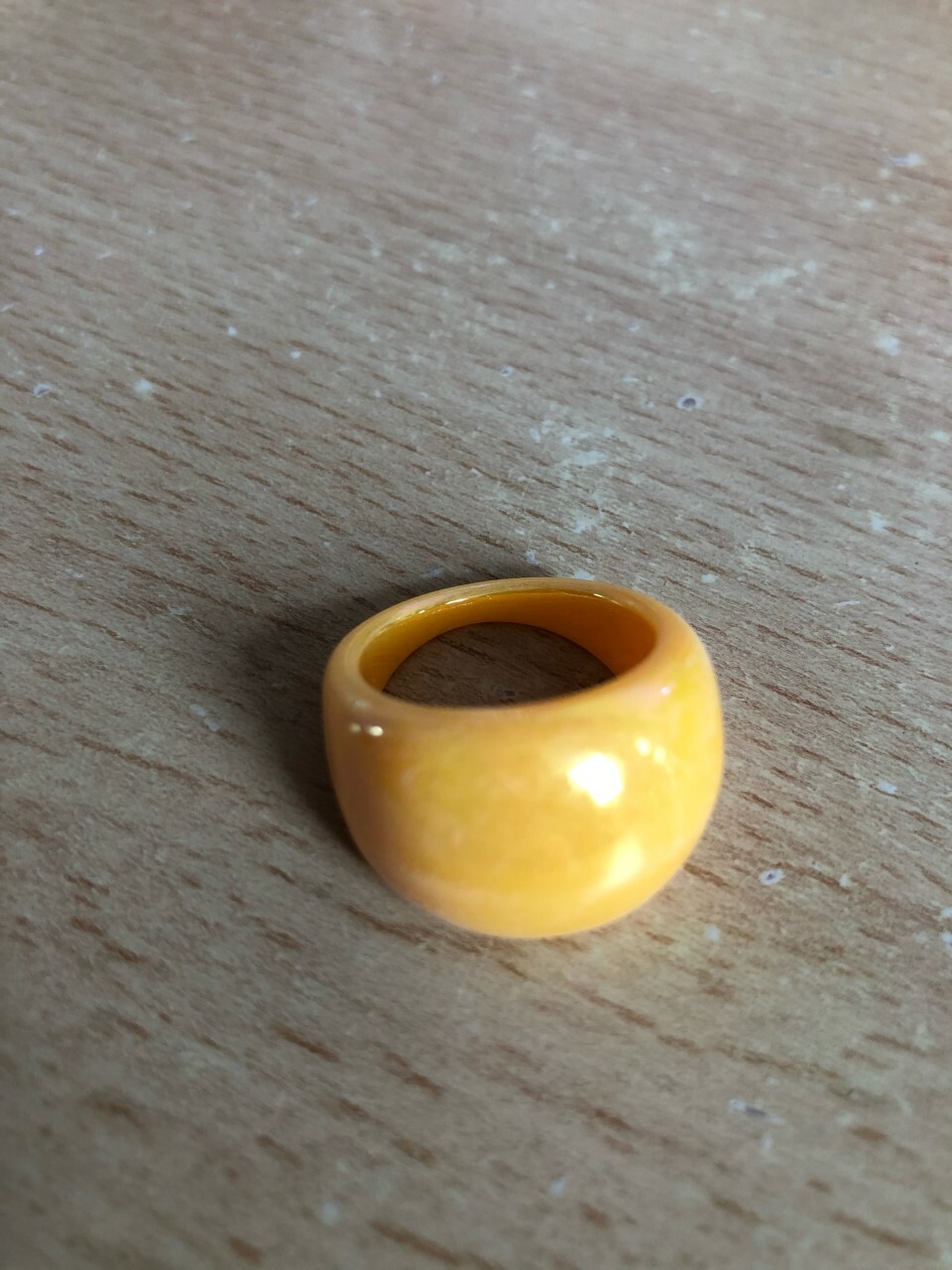 Glossy Bright Coloured Dome Plastic Resin Acrylic Ring – Retro 80’s – NEW