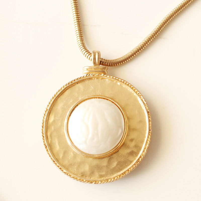 New 16″ Chicos Round Tag Pendant Necklace Short Gift Fashion Women Party Jewelry