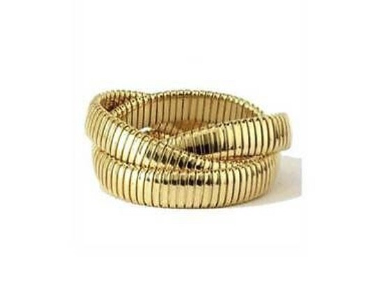 Three Strand tubogas Rolling bracelet Seen On Emily Ratajkowski