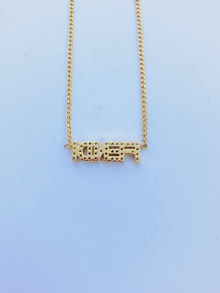 Fendi Women’s Gold Necklace with Pendant Fashion Jewelry Accessory