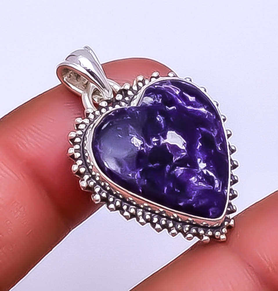Lepidolite – San Diego Gemstone 925 Sterling Silver Pendant 1.37″ P_9359_148_31