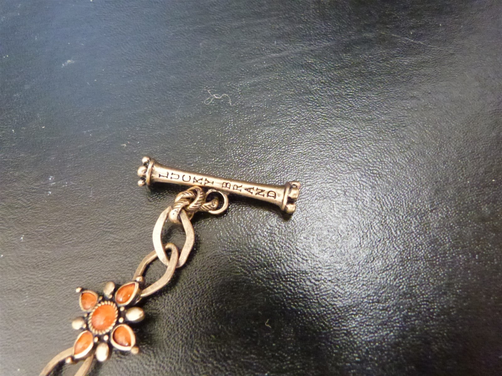 Lucky Brand jewelry lot charm bracelet Asian inspired floral dragon peace sign