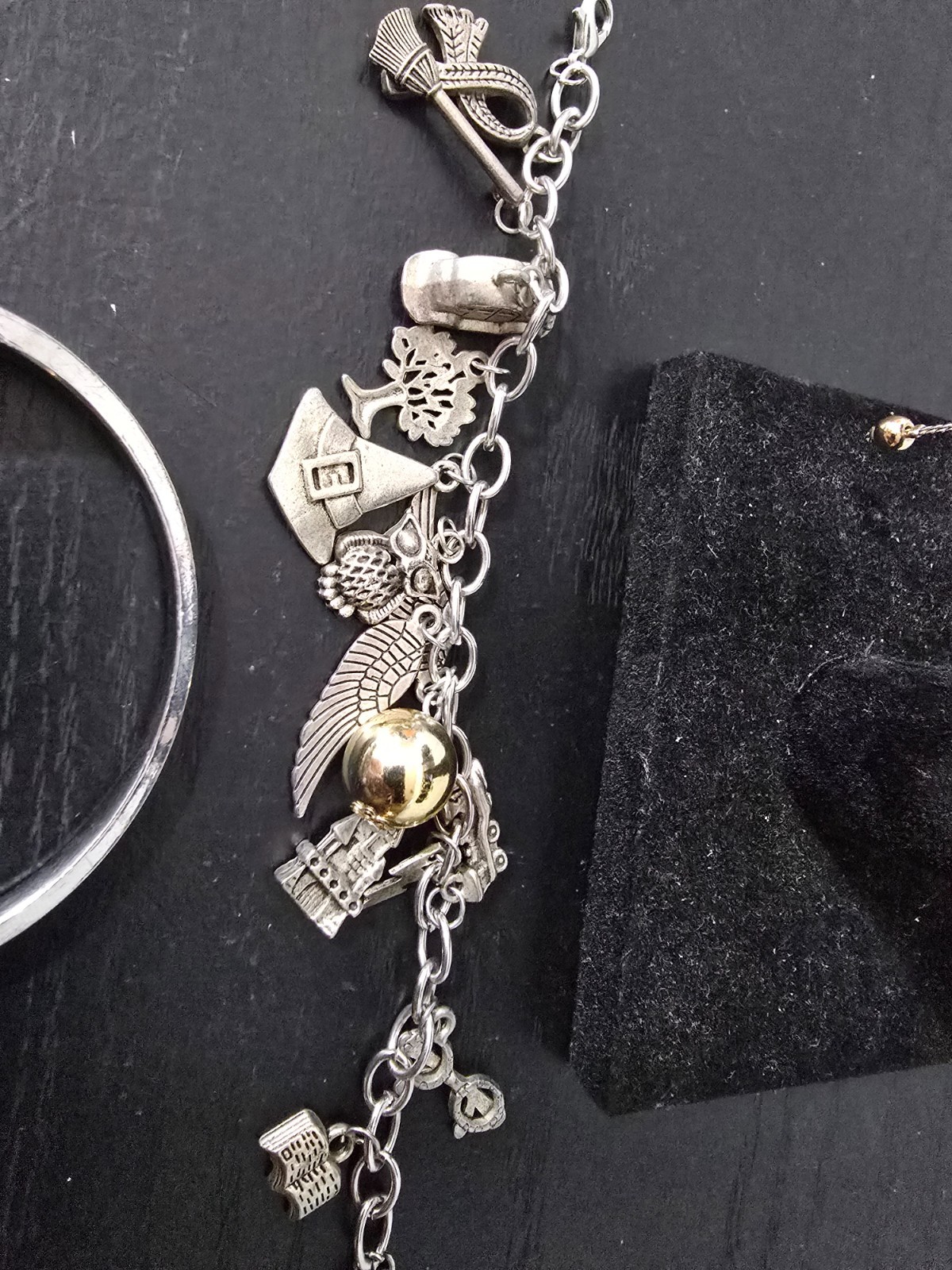 Mixed metal materials and colors Lot of 10 bracelets