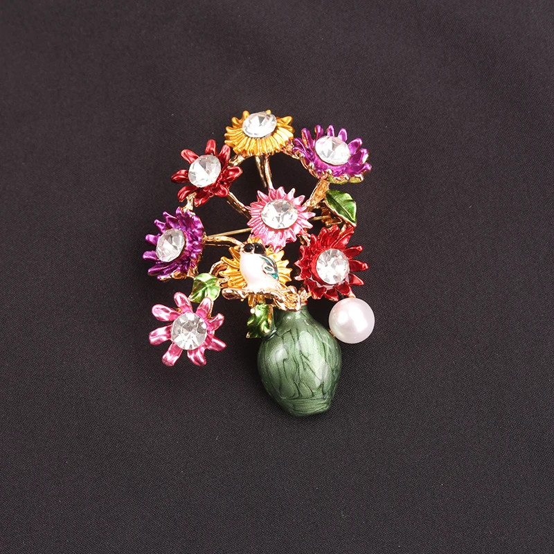 Women Men Unisex Sunflower Lover Brooch Fashion Plant Pins Badge Jewelry