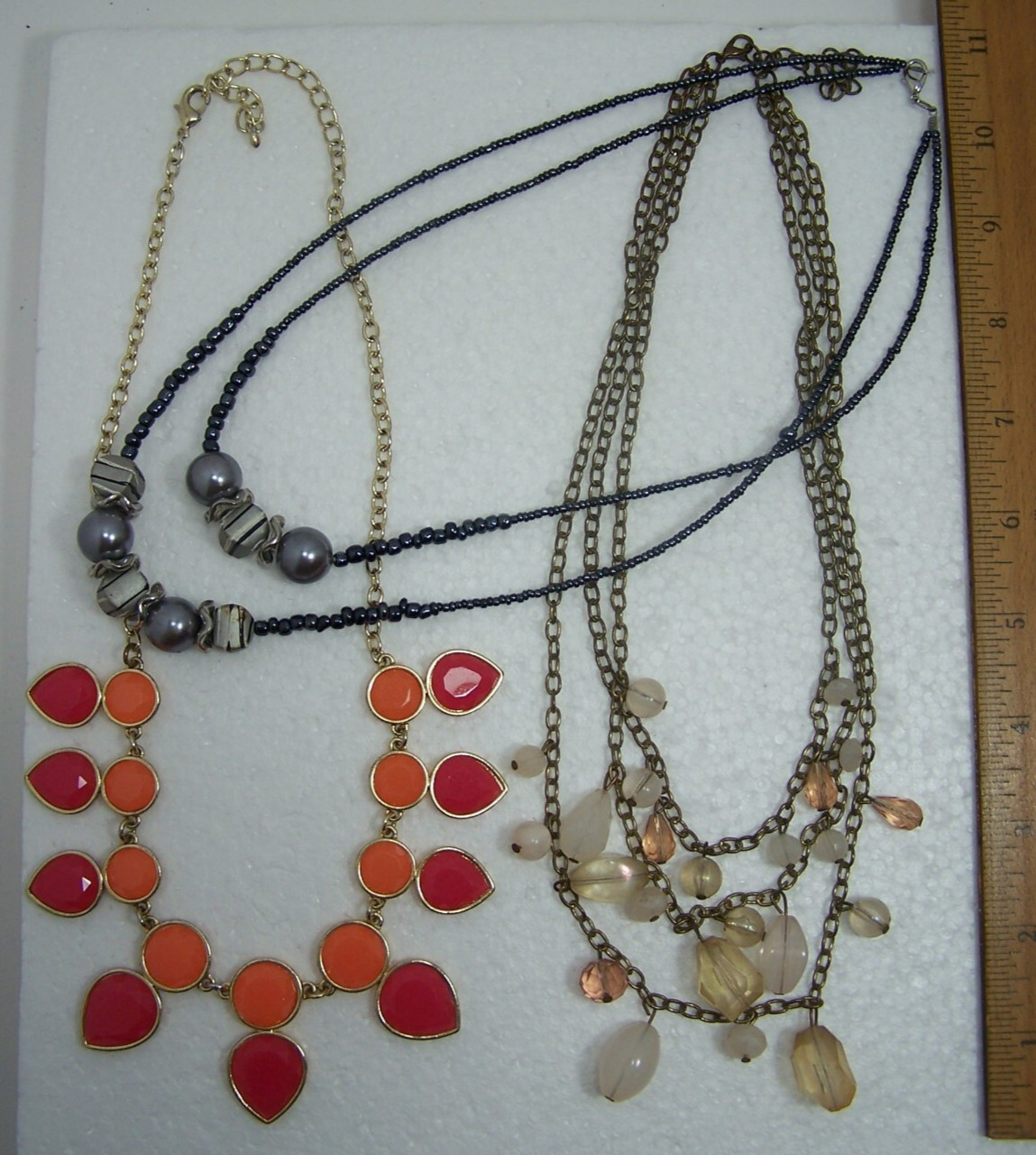 Lot of 3 Any Occasion Fashion Beaded Necklaces