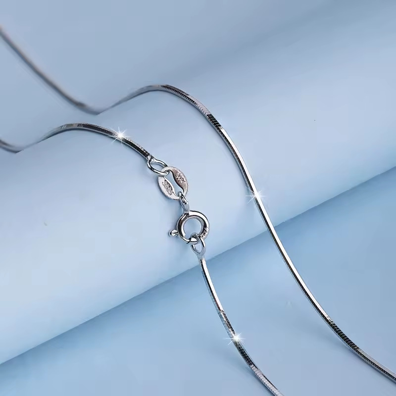 Real SILVER Unique Jewelry SOLID 925 Sterling Silver Chain Necklace Made Italy