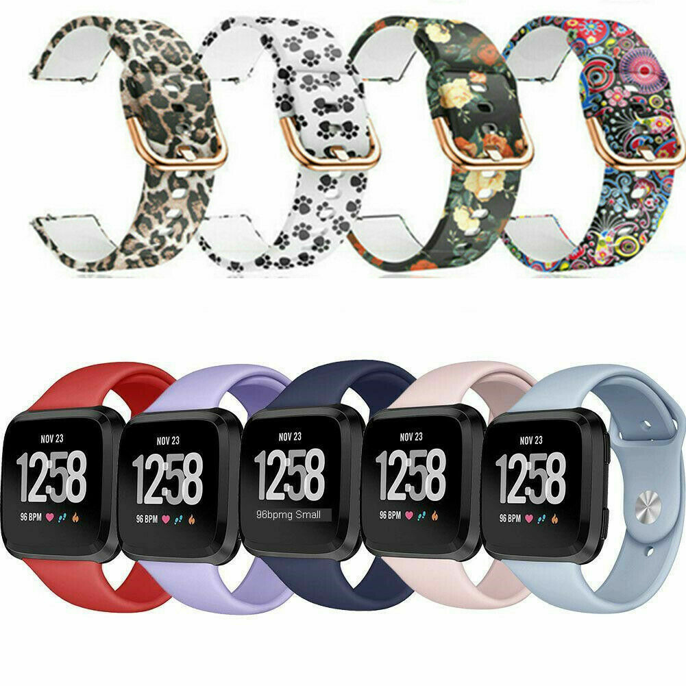 Silicone Rubber Replacement Band Strap Wristband For Fitbit Versa 2 Lite Watch