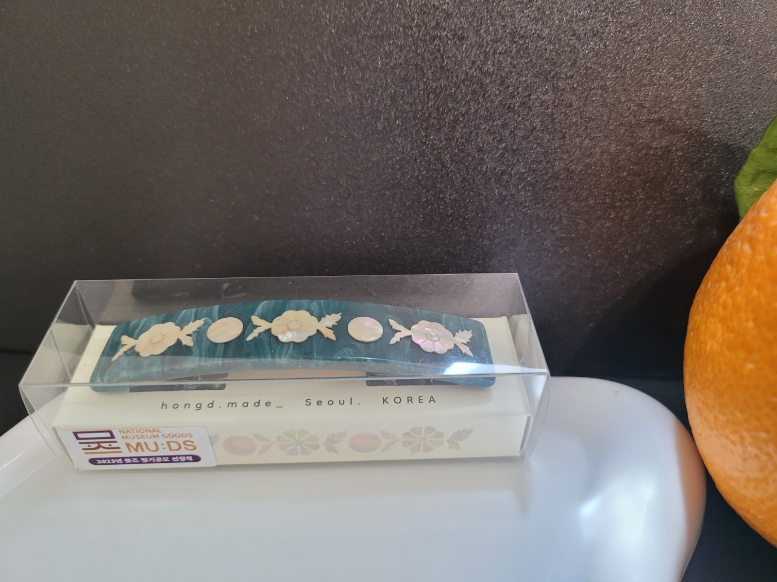 National Museum of Korea Mother of Pearl Hair Pin Clip Korean Traditional Beauty