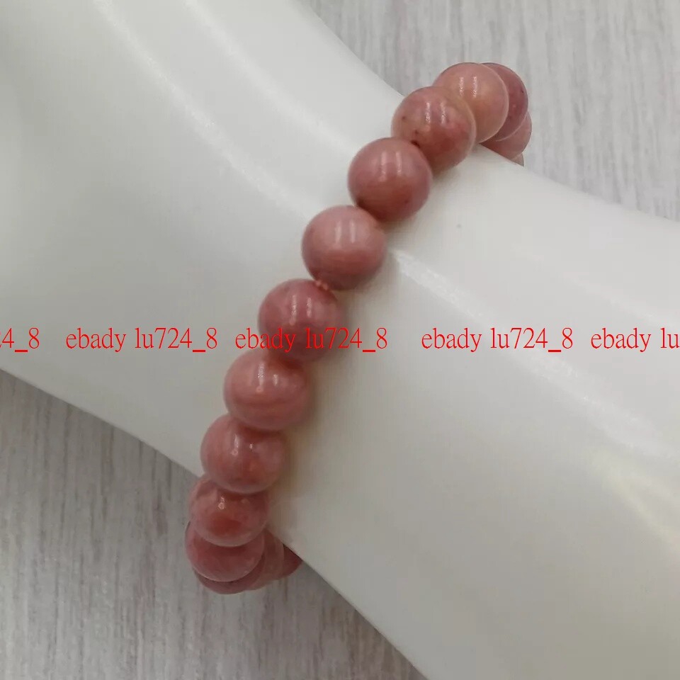 Rhodochrosite Bracelet Stretch Handmade Crystal Gemstone 4/6/8mm 7-9″