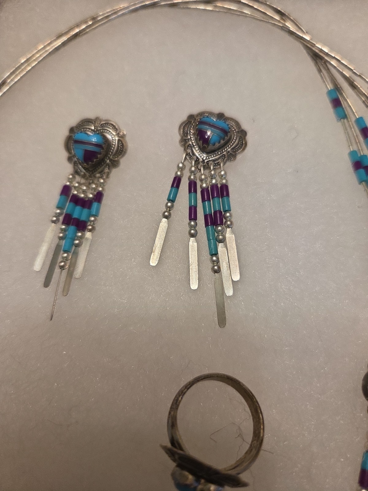 Liquid Silver Indian Morning Sun Jewelry Set