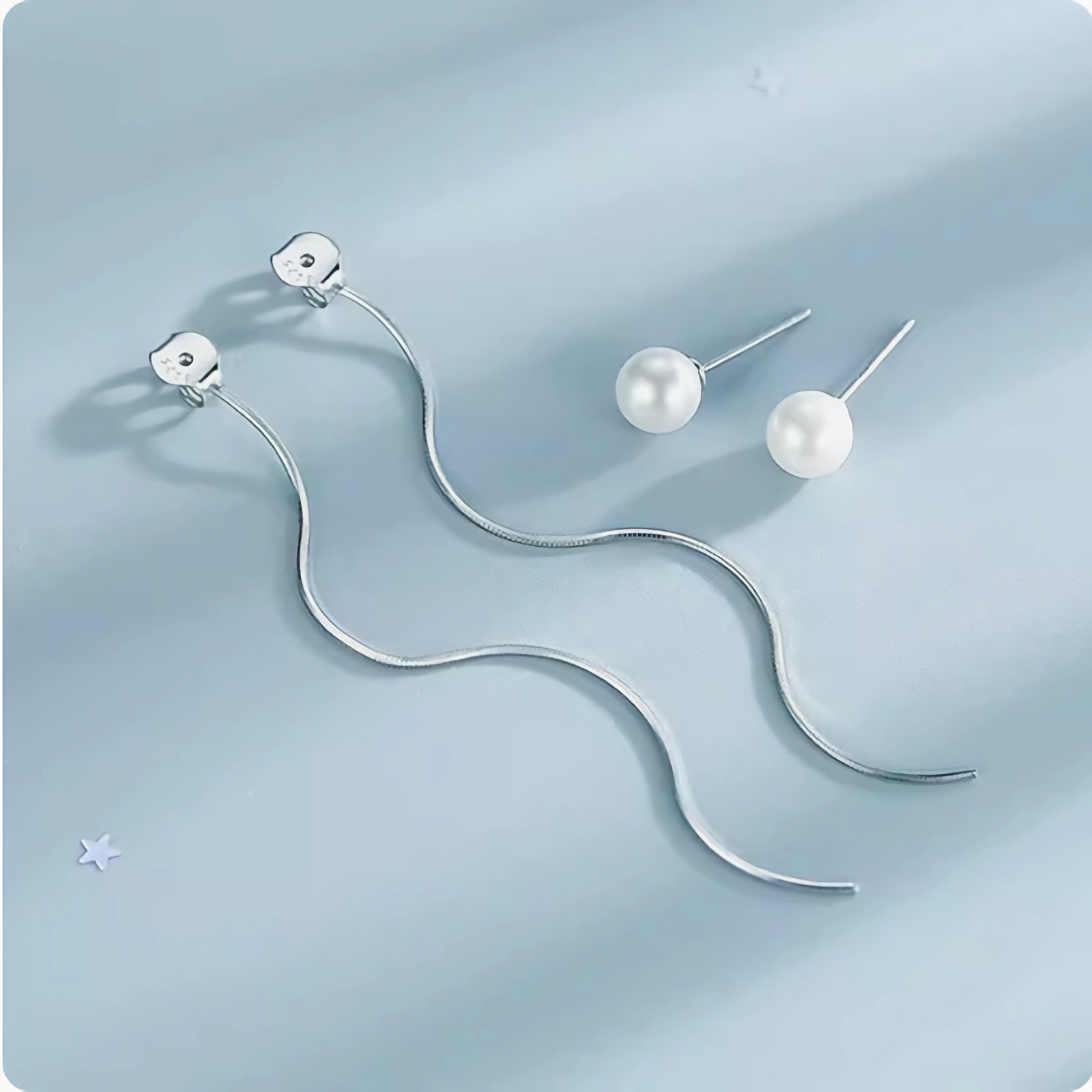 Fashion Pearl Tassel Earrings