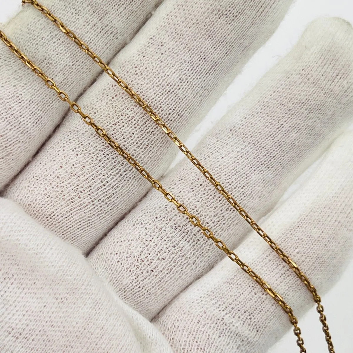 HERMES H Pop Necklace Mini Gold x Greige Chain 40cm with Box