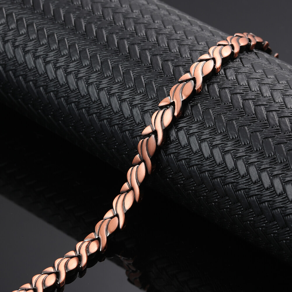 Swirl Copper Magnetic Anklet Bracelet Women Restore Balance Energy Power Joy RX